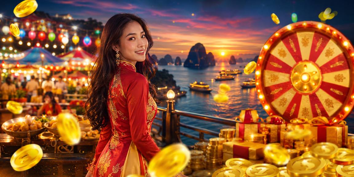 Bàn roulette và áo dài Việt Nam tại Vịnh Hạ Long